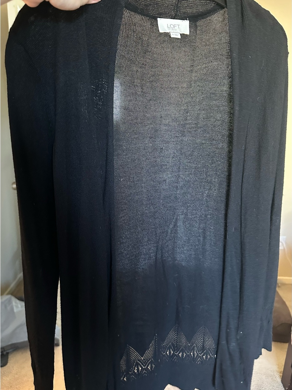 Loft Cardigan with Cute Arm and Bottom Detailing